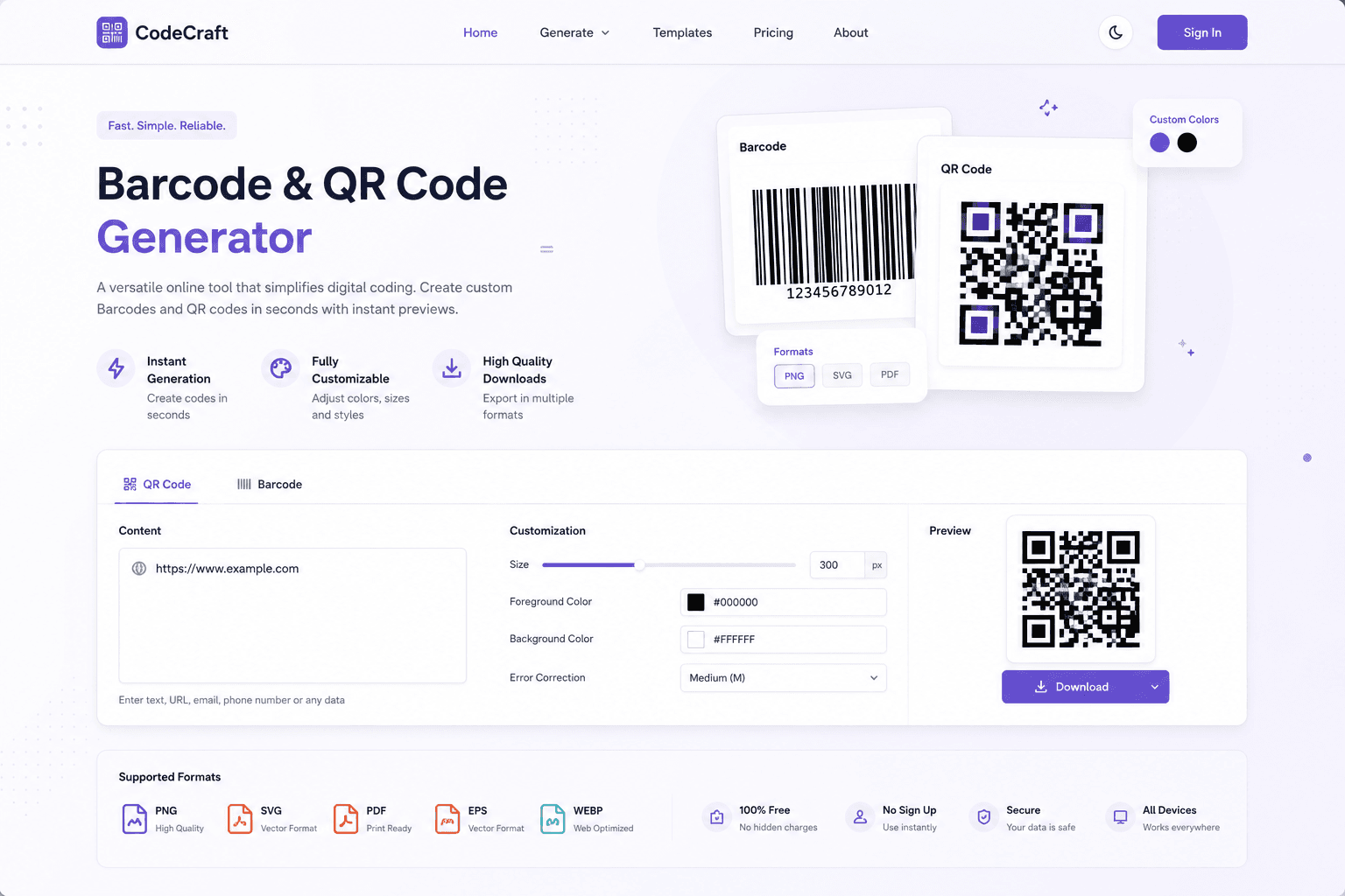 QR Code Generator App