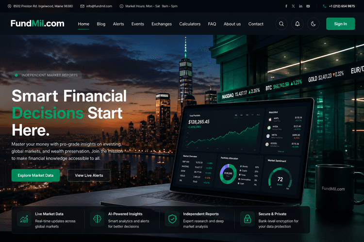 Fundmil financial education platform covering investing and personal finance