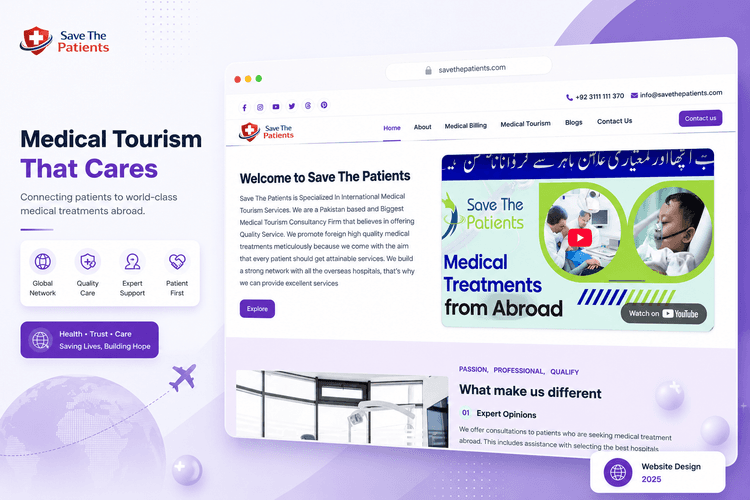 Save The Patient medical tourism and healthcare consultancy website