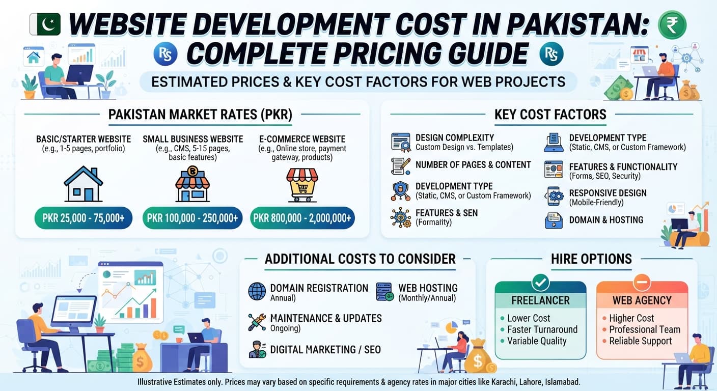 Website Development Cost in Pakistan: Complete Pricing Guide