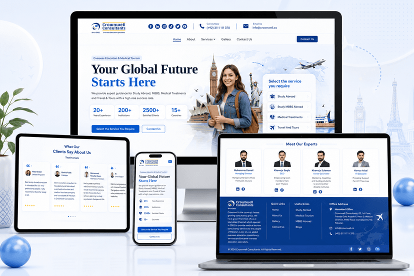 Crownwell Study Abroad Platform