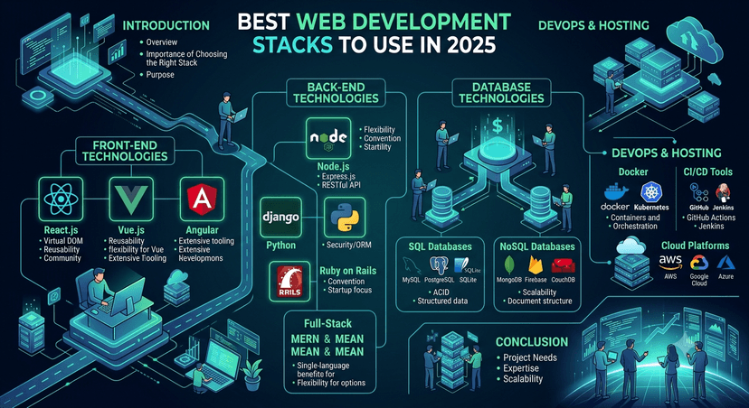 Best Web Development Stacks to Use in 2025
