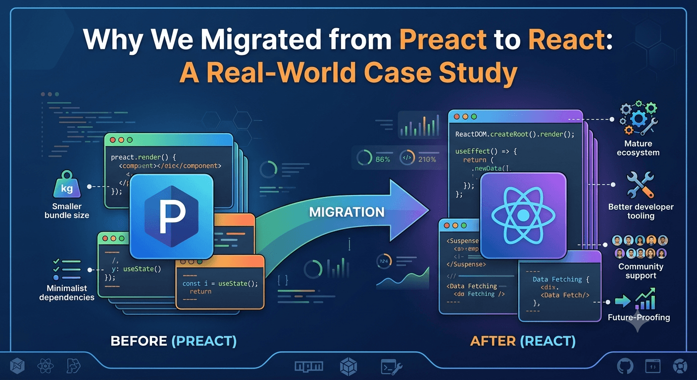 Why We Migrated from Preact to React: A Real-World Case Study