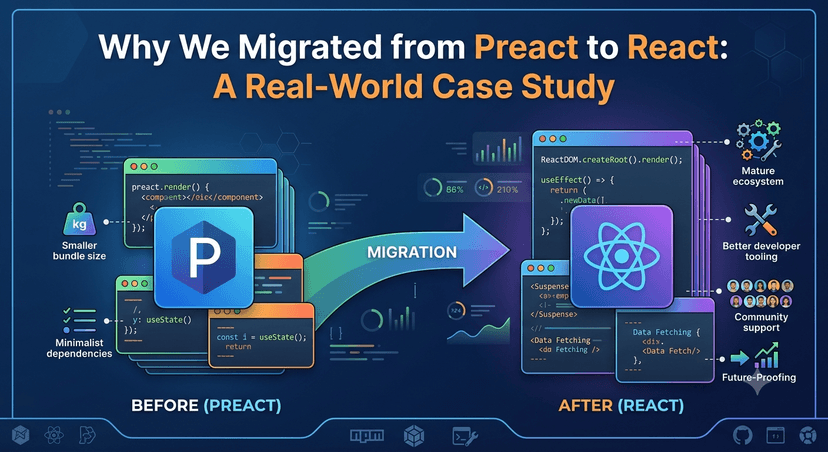 Why We Migrated from Preact to React: A Real-World Case Study