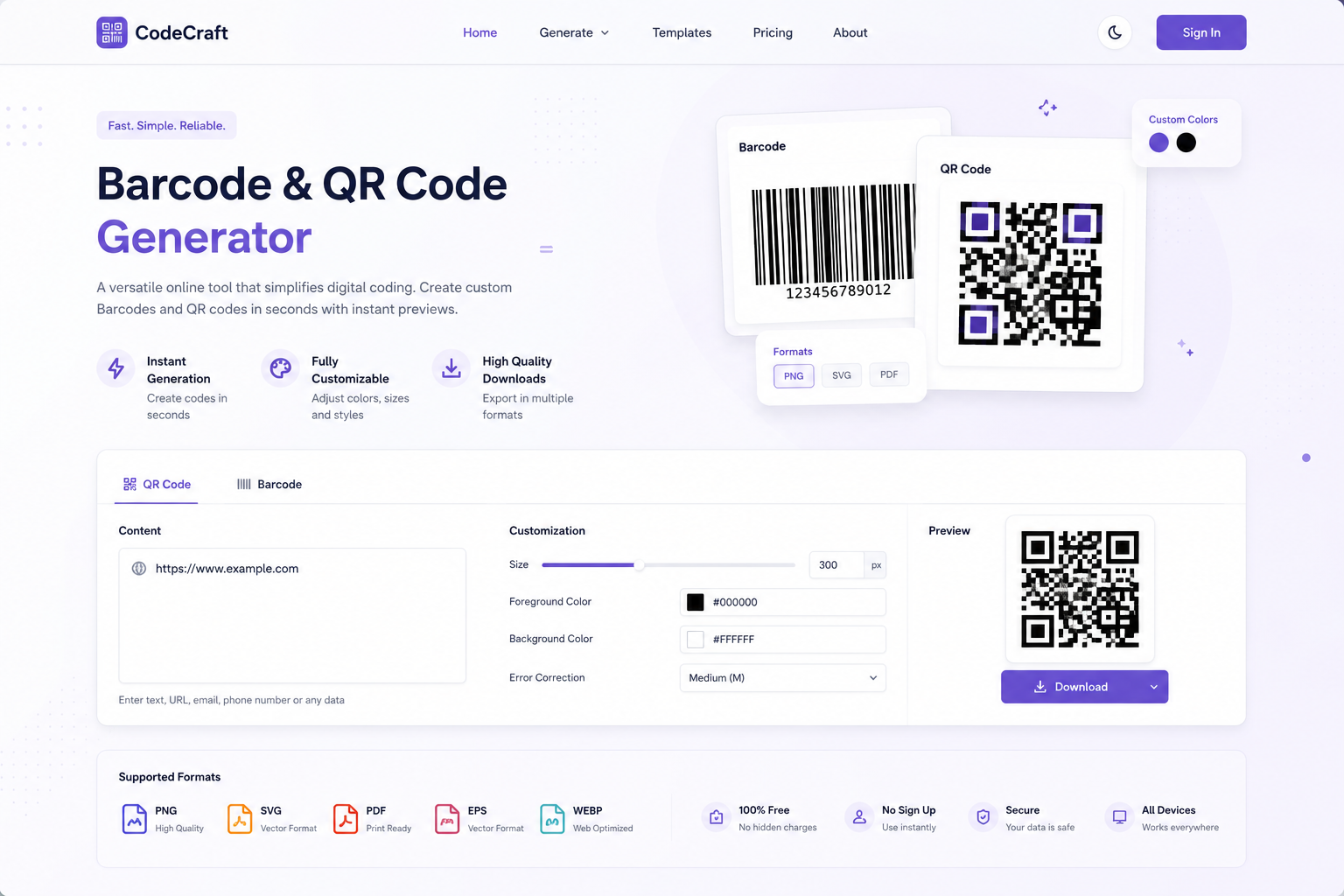 QR Code Generator App